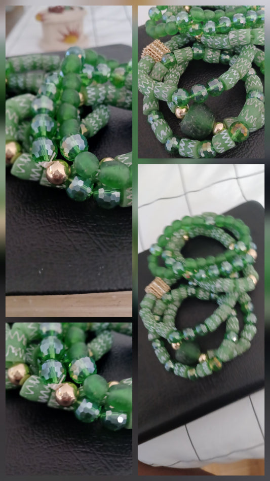 Bracelet en perles africaines