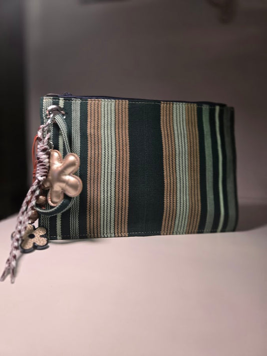 Pochette en tissu tissé cert pour homme et femme